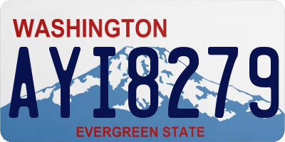 WA license plate AYI8279
