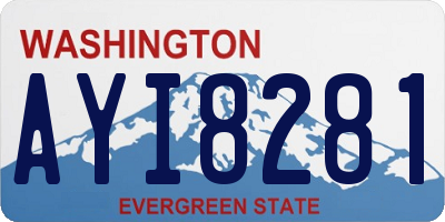 WA license plate AYI8281