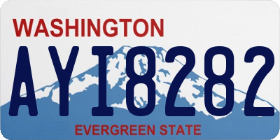 WA license plate AYI8282