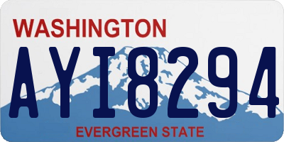 WA license plate AYI8294
