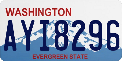 WA license plate AYI8296