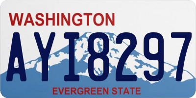 WA license plate AYI8297