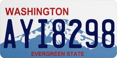 WA license plate AYI8298