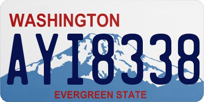 WA license plate AYI8338