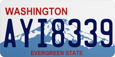 WA license plate AYI8339