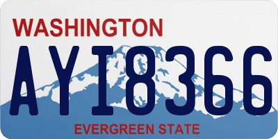 WA license plate AYI8366