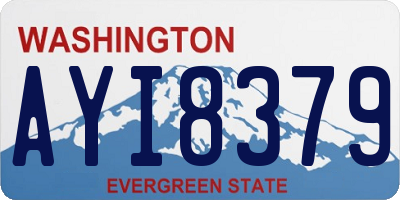 WA license plate AYI8379