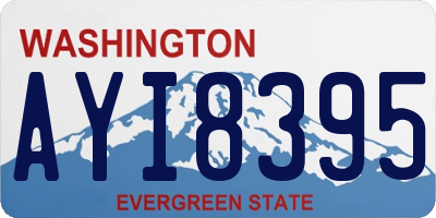 WA license plate AYI8395