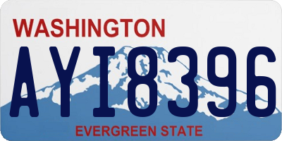 WA license plate AYI8396