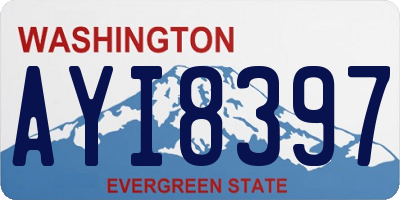 WA license plate AYI8397
