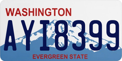 WA license plate AYI8399