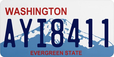 WA license plate AYI8411