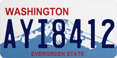 WA license plate AYI8412