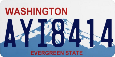 WA license plate AYI8414
