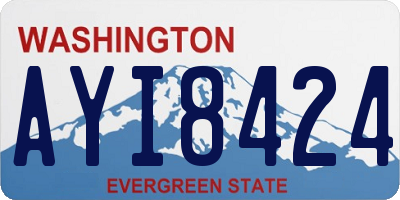 WA license plate AYI8424