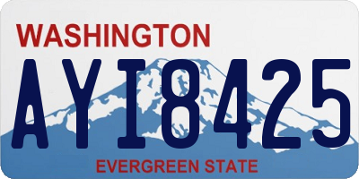 WA license plate AYI8425