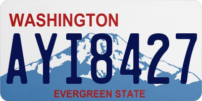WA license plate AYI8427