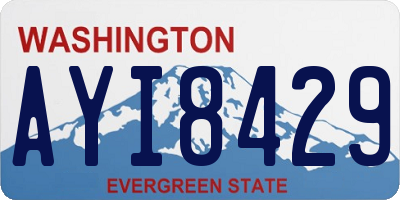 WA license plate AYI8429