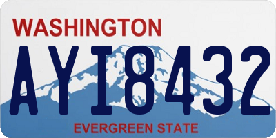WA license plate AYI8432