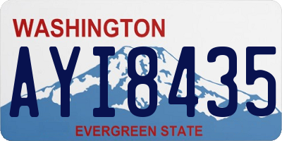 WA license plate AYI8435