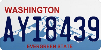 WA license plate AYI8439