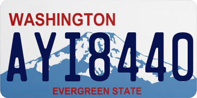 WA license plate AYI8440