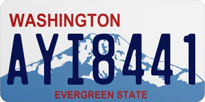 WA license plate AYI8441
