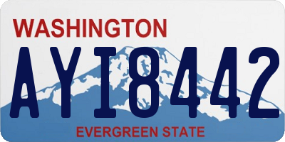 WA license plate AYI8442