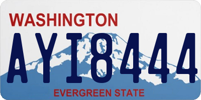 WA license plate AYI8444