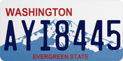 WA license plate AYI8445
