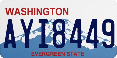 WA license plate AYI8449