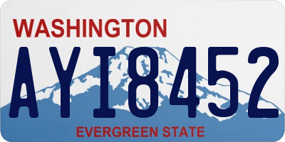 WA license plate AYI8452