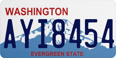 WA license plate AYI8454