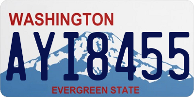 WA license plate AYI8455
