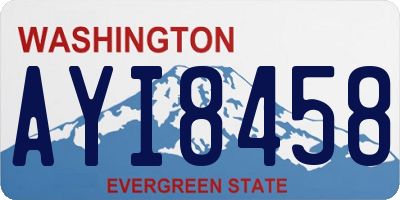 WA license plate AYI8458