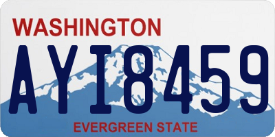 WA license plate AYI8459