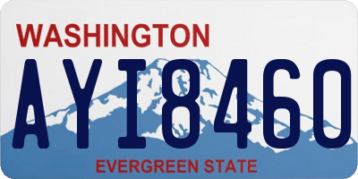 WA license plate AYI8460