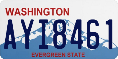 WA license plate AYI8461