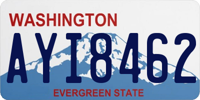 WA license plate AYI8462