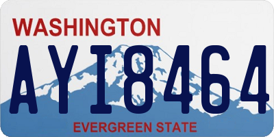 WA license plate AYI8464