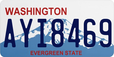 WA license plate AYI8469