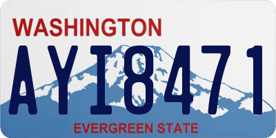 WA license plate AYI8471