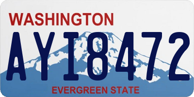 WA license plate AYI8472