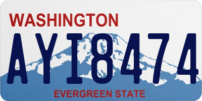 WA license plate AYI8474