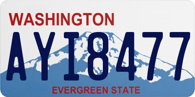 WA license plate AYI8477