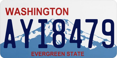 WA license plate AYI8479