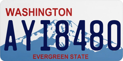 WA license plate AYI8480