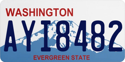 WA license plate AYI8482