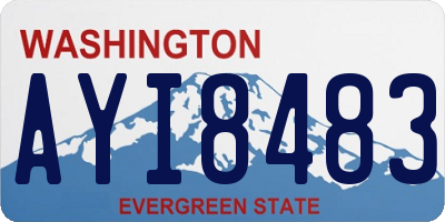 WA license plate AYI8483