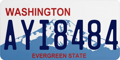 WA license plate AYI8484